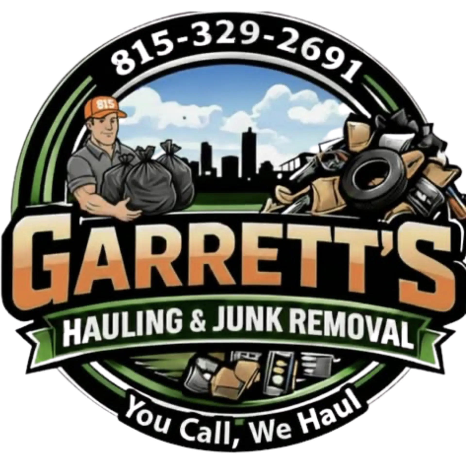 Garrett's Hauling & Junk Removal logo